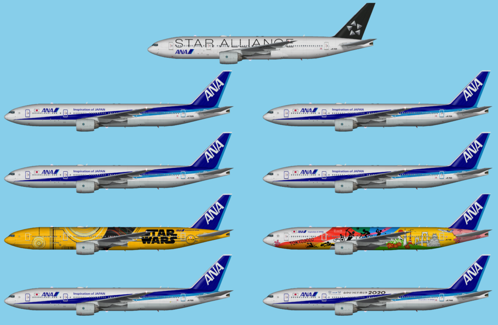 ANA All Nippon Airways Boeing 777-200 – FSAI Repaints
