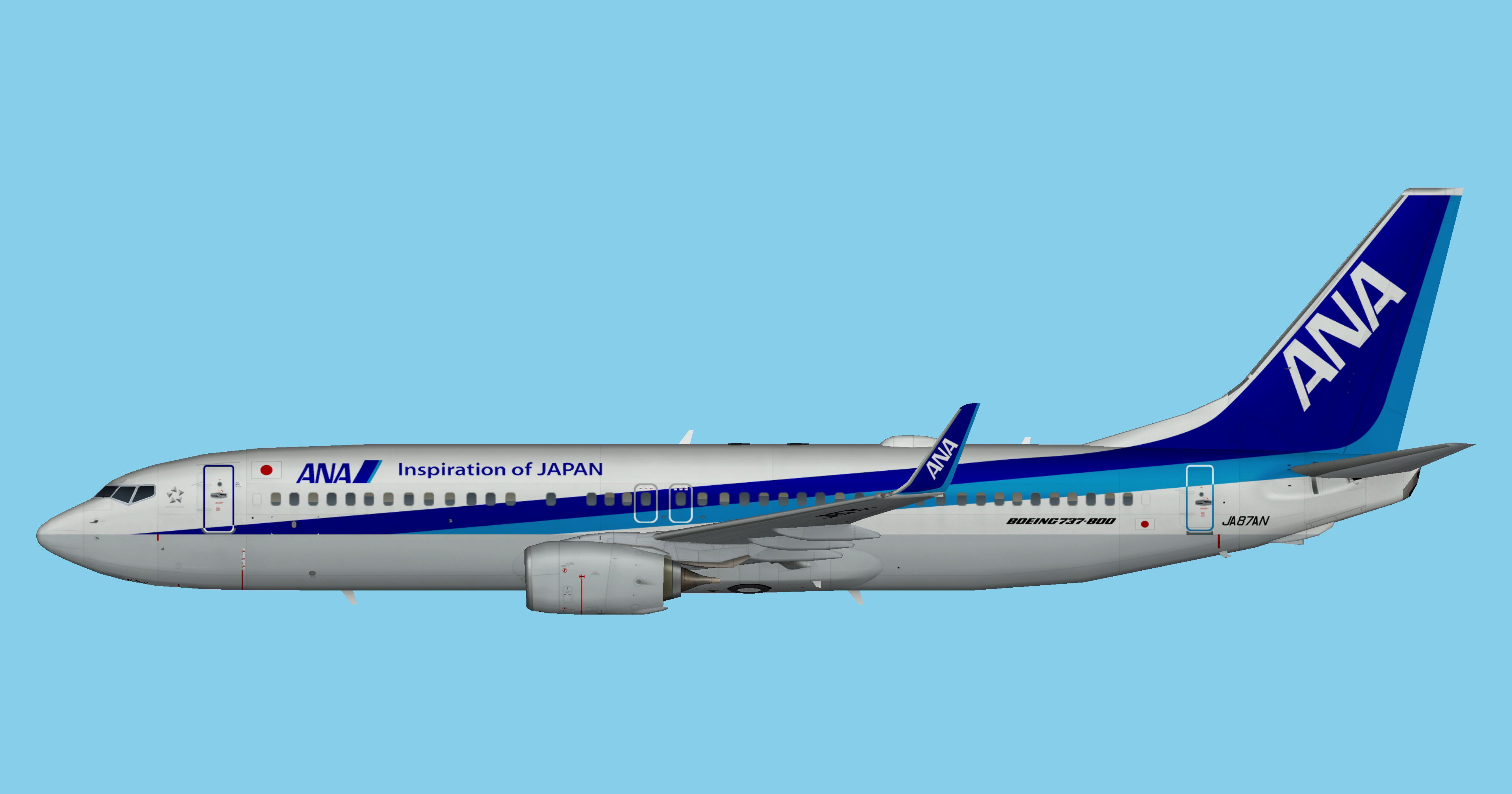 ANA All Nippon Airways Boeing 737-800W – FSAI Repaints